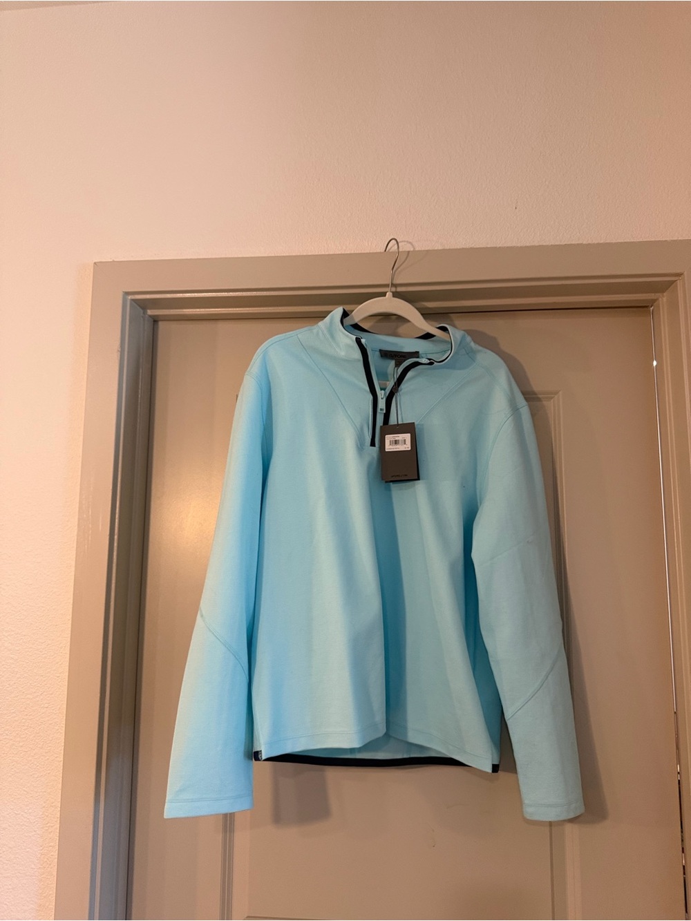 Men’s Light Blue Quarter-Zip Jacket
